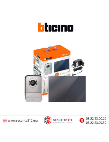 Kit vidéophone BTICINO 7" miroir 317013 Casablanca Maroc