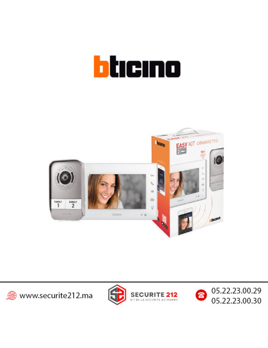 KIT vidéophone BTICINO WI-FI connecté blanc 318011 Casablanca Maroc