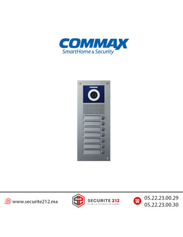 Platine de rue vidéophone COMMAX 7 postes DRC-7UC Maroc