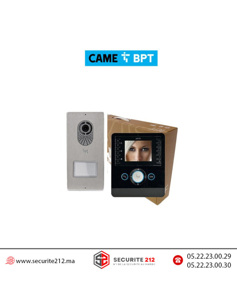 Prix BPT Perla KIT vidéophone Lithos + 1 moniteur - Came bpt Maroc