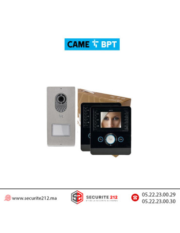 KIT vidéophone BPT Lithos + 2 moniteurs Perla Noir BPTPERLA2PN Casablanca Maroc
