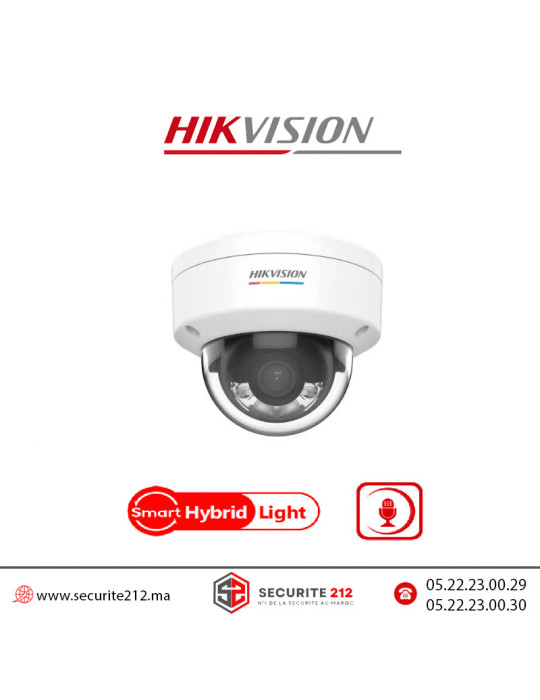 Caméra IP HIKVISION Dôme 4MP Smart Hybrid light DS-2CD1143G2-LIU Casablanca Maroc
