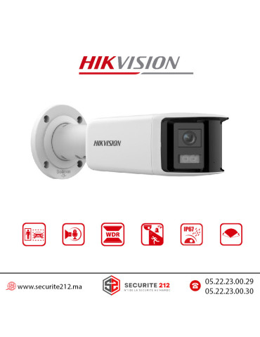 Prix caméra IP panoramique 180° Hikvision 6MP DS-2CD2T66G2P Maroc 2