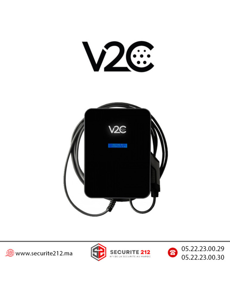 Borne de recharge V2C Trydan 7,4KW Wi-Fi & Bluetooth TRY32-1-L5 Casablanca Maroc