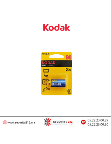 Pile Kodak CR123 3V lithium Casablanca Maroc