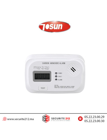 Détecteur monoxyde de carbone Tosun TS- 208A Casablanca Maroc