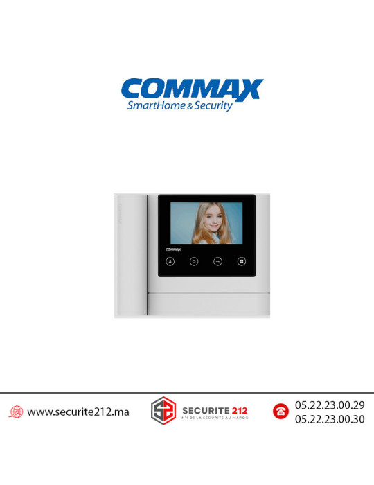 Moniteur vidéophone COMMAX écran LCD 4,3" CDV-43MHBSBL-Maroc