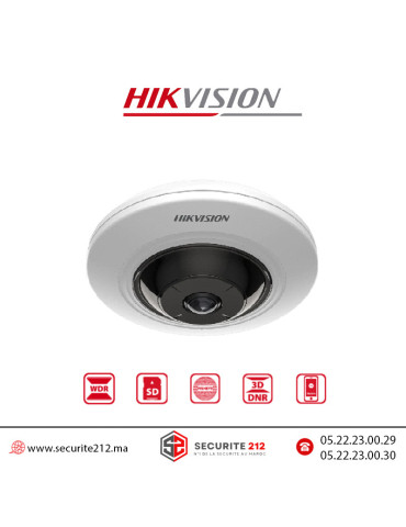 Camera IP HIKVISION Fisheye 5MP DS-2CD2955G0-ISU Casablanca Maroc