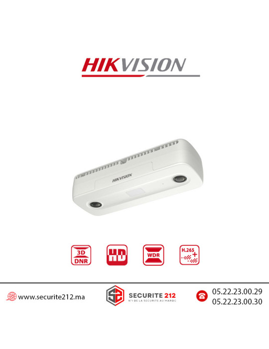 Caméra de comptage Hikvision dual-lens 2MP DS-2CD6825G0/C-I Casablanca Maroc