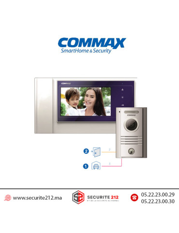 Moniteur vidéophone Commax Ecran TFT LCD 7" CDV-70KR3 Casablanca Maroc