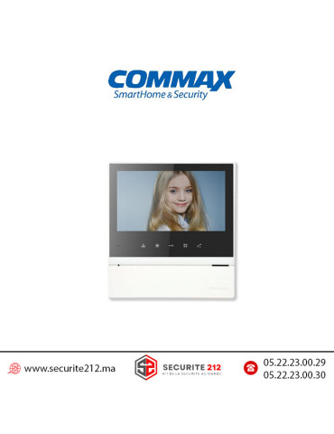 Moniteur vidéophone COMMAX écran LCD 7" blanc CDV-70MHBSBL