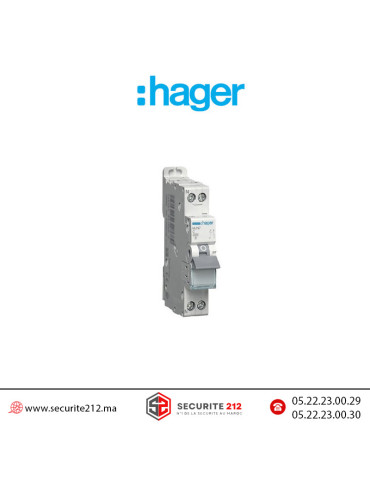 Disjoncteur Hager 1P+N 40A MJN740 Casablanca Maroc