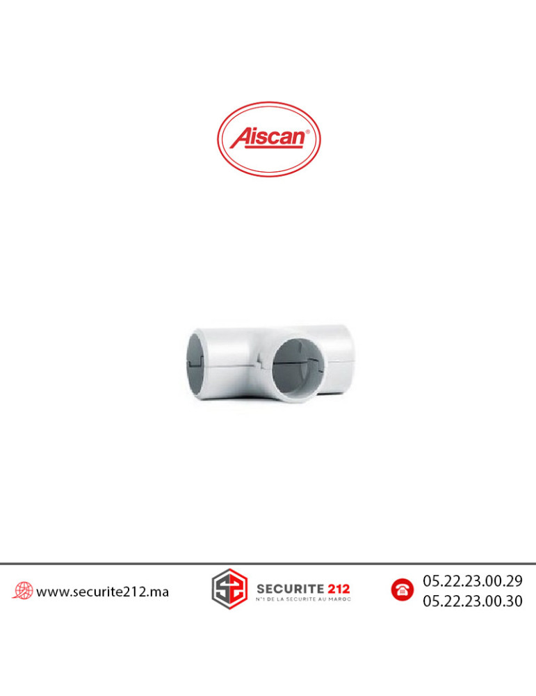Tés tube PVC AISCAN D13 T20 Casablanca Maroc