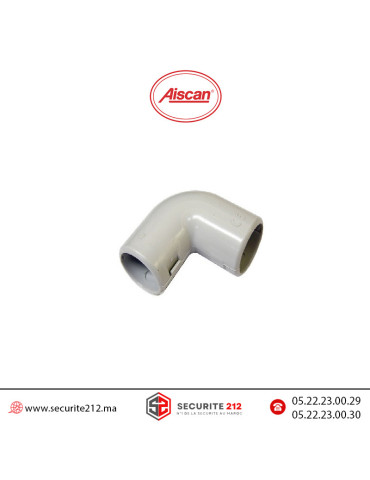 Raccord coudé Tube PVC AISCAN D20 Casablanca Maroc