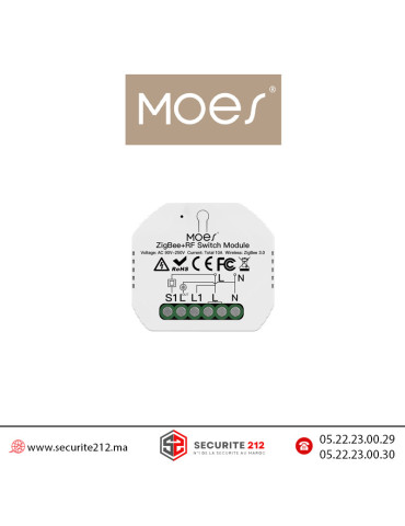 Switch simple Moes pour éclairage WRM104 Casablanca Maroc