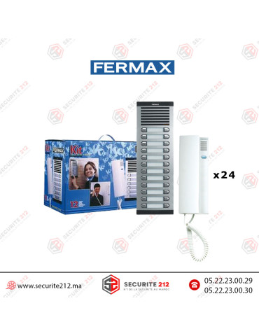 Kit interphone Fermax 24 postes FERMAX-6224 Casablanca Maroc