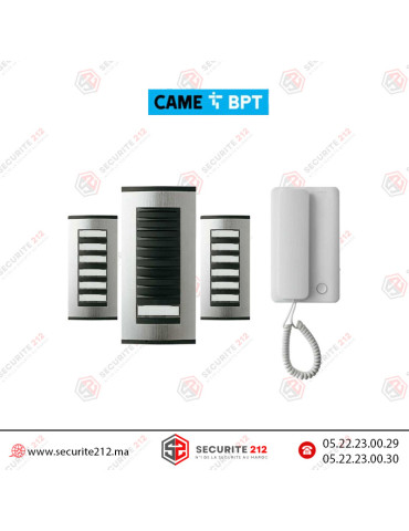 Kit interphone BPT 10 postes Agata audio Casablanca Maroc