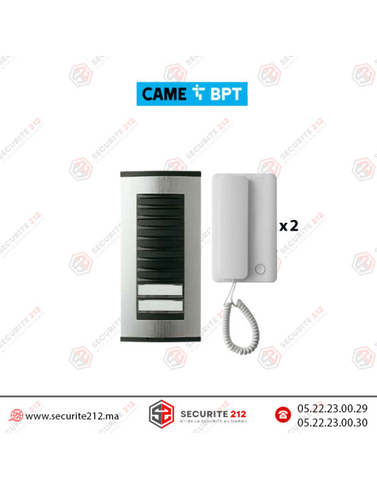 Kit interphone BPT 2 postes Agata audio BPT-INT-2P Casablanca Maroc