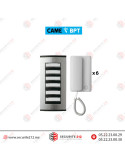 Kit interphone BPT 6 postes Agata audio BPT-INT-6P Casablanca Maroc