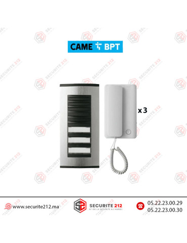 Kit interphone BPT 3 postes Agata audio Casablanca Maroc
