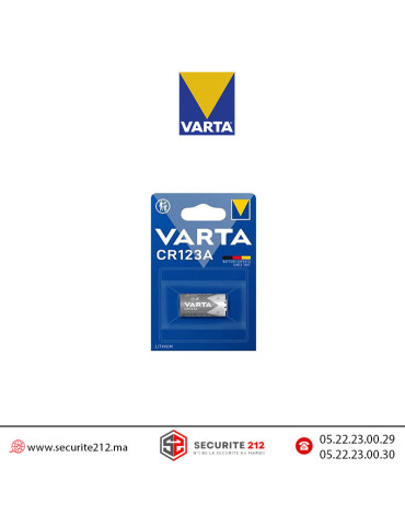 Pile VARTA CR123 3V lithium Casablanca Maroc
