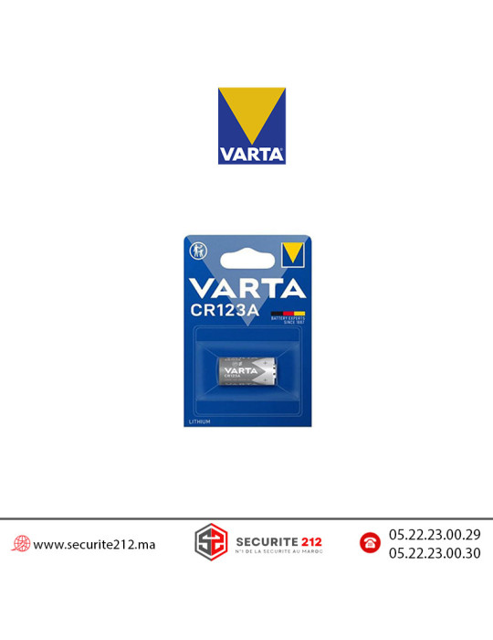 Pile VARTA CR123 3V lithium Casablanca Maroc
