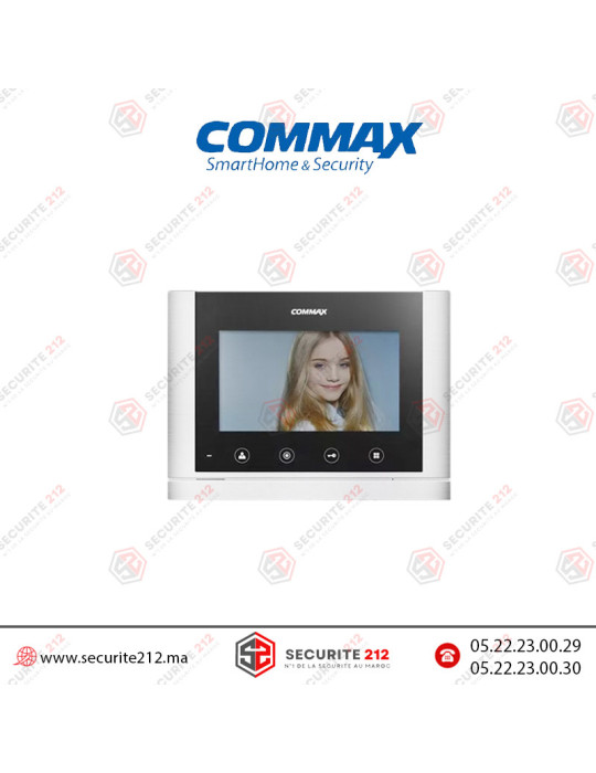 Moniteur vidéophone COMMAX Ecran TFT LCD 7" CAV-70MG2BSBL Casablanca Maroc