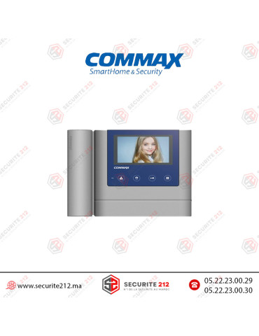 Moniteur vidéophone COMMAX Ecran TFT LCD 4,3" Gris CAV-43MHG Casablanca Maroc