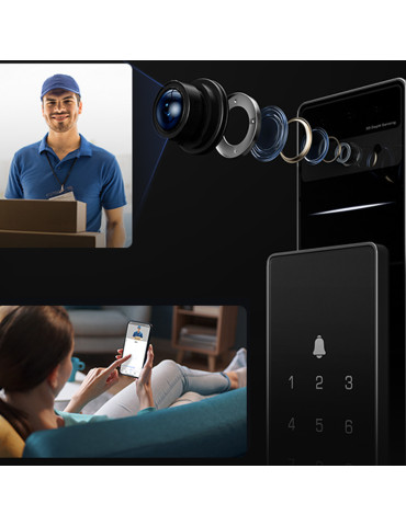 Serrure connectée Wi-Fi Ezviz avec caméra CS-DL50FVS Casablanca Maroc 2