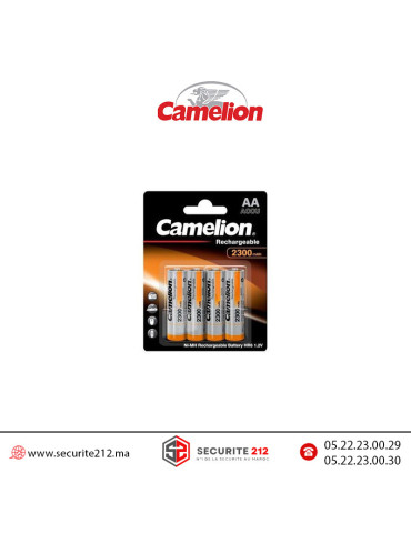 Pile Camelion Rechargeable 4 PILES AA4 2300mAh Casablanca Maroc