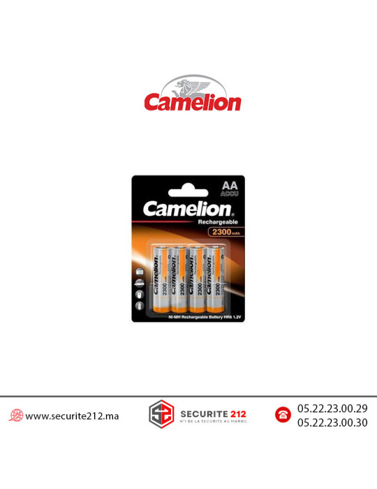 Pile Camelion Rechargeable 4 PILES AA4 2300mAh Casablanca Maroc
