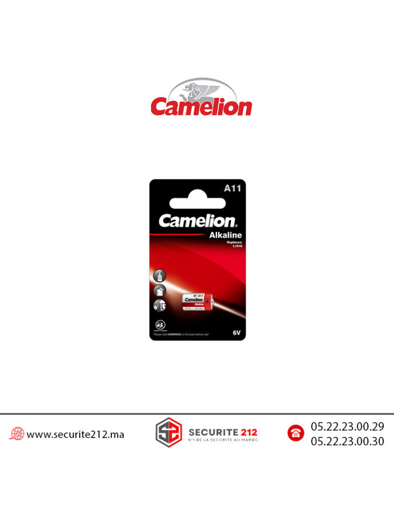 Pile CAMELION A11 LR11A 6V alcaline Casablanca Maroc
