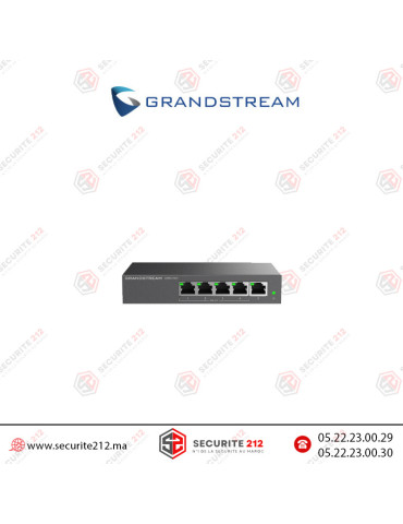 Switch Grandstream 5 ports POE Gigabit GWN7700P Casablanca Maroc