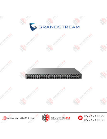 Switch Grandstream 48 ports POE 400W Gigabit GWN7806P Casablanca Maroc