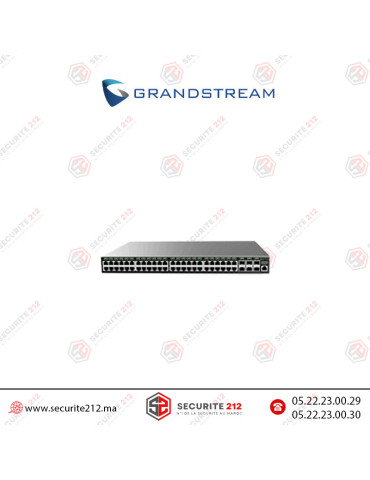 Switch Grandstream 48 ports POE 740W Gigabit GWN7816P Casablanca Maroc