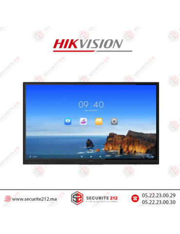 Ecran interactif Hikvision 86" DS-D5B86RB/EL Casablanca Maroc