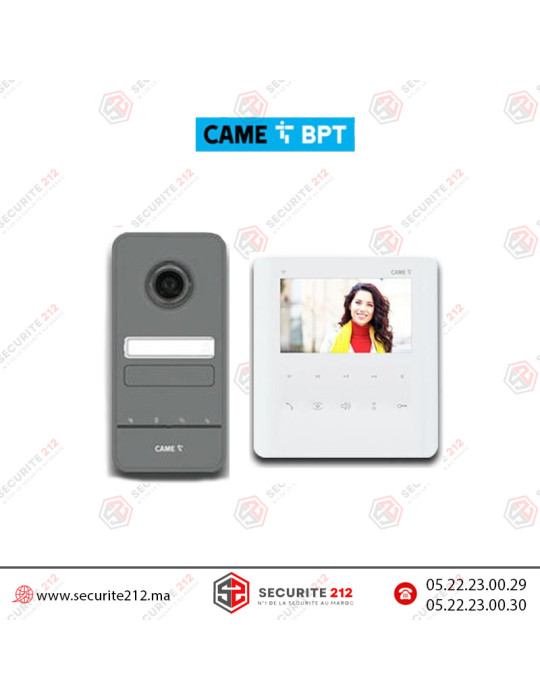 KIT vidéophone BPT LHS + 1 moniteur PLX blanc Casablanca Maroc