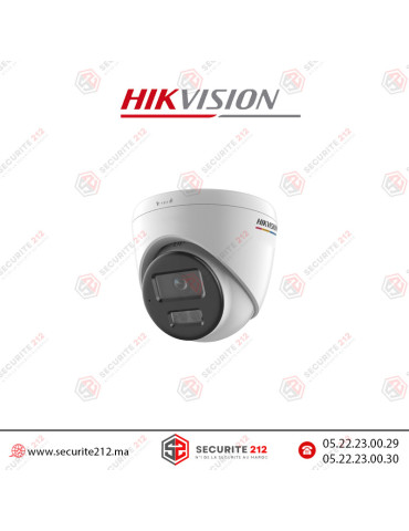 Caméra IP HIKVISION tourelle fixe ColorVu 6 MP avec éclairage hybride intelligent DS-2CD1367G2H-LIUF/S Casablanca Maroc