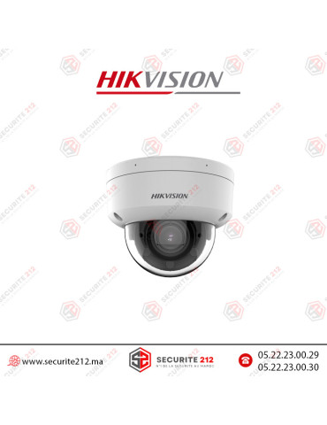 Caméra IP Hikvision dôme varifocale moto hybride intelligente Acusense 12MP DS-2CD27123G2-LIZS2U Casablanca Maroc