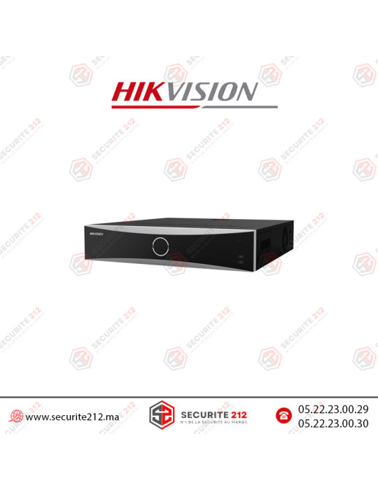 NVR IP Hikvision 32 Canaux 8HDD AcuSense 4K Pro Series DS-8632NXI-I8/S Casablanca Maroc