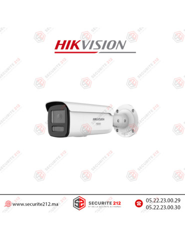 Caméra Hikvision IP Bullet fixe hybride intelligente Acusense 12MP DS-2CD2T123G2-4LI2UY Casablanca Maroc