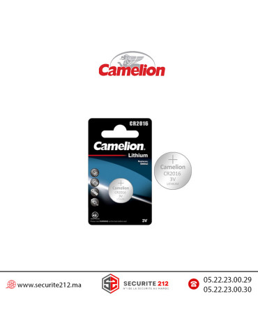 Pile bouton CAMELION CR2016 3V lithium Casablanca Maroc
