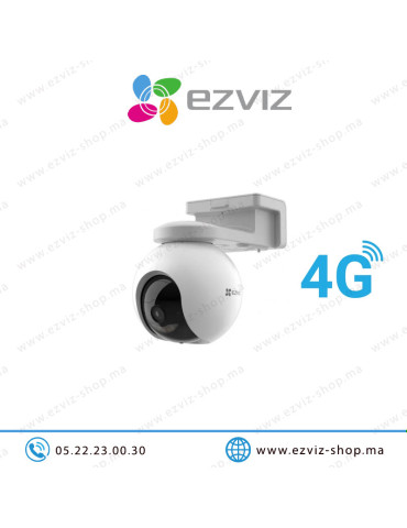 Caméra 4G EZVIZ 2K 3MP motorisée sur batterie CS-EB8 Casablanca Maroc