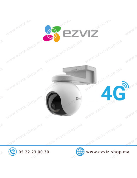 Caméra 4G EZVIZ 2K 3MP motorisée sur batterie CS-EB8 Casablanca Maroc