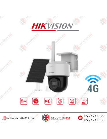 Caméra solaire PT HIKVISION 4MP 4G DS-2CFSP4/4G Casablanca Maroc
