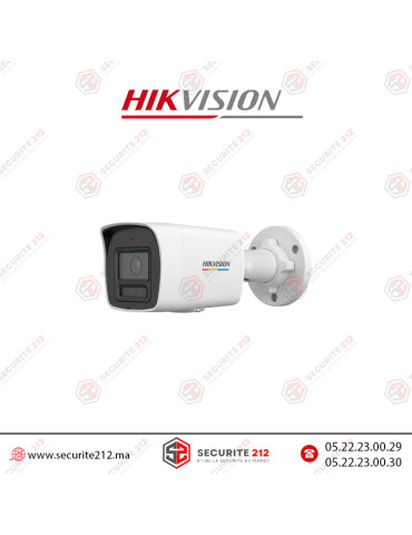 Caméra Hikvision IP 6MP Bullet fixe ColorVu 3.0 DS-2CD1067G3-LIU Casablanca Maroc