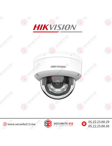 Caméra IP Hikvision dôme 8MP smart hybride AcuSense audio DS-2CD2183G2-LI2U Casablanca Maroc