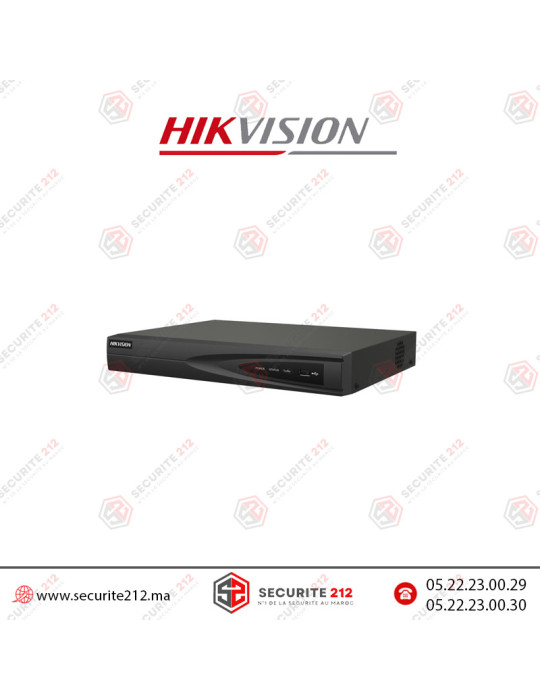 Nvr Hikvision 4K 8 canaux 1U 8 PoE DS-7608NI-Q1/8P Casablanca Maroc