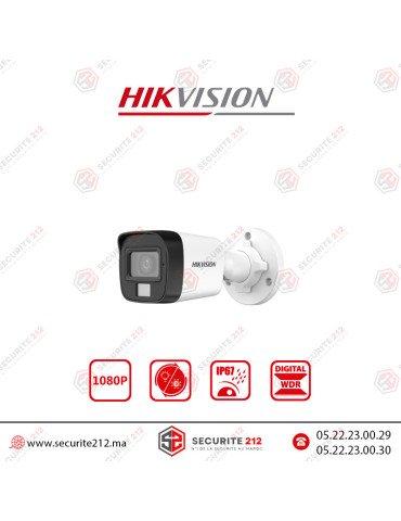 Caméra HIKVISION Bullet 2MP Smart Hybrid DS-2CE16D0T-EXLF Casablanca Maroc