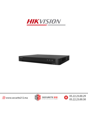 DVR Hikvision 3K/5MP AcuSense 32 Canaux 1080p iDS-7232HQHI-M2/XT Casablanca Maroc
